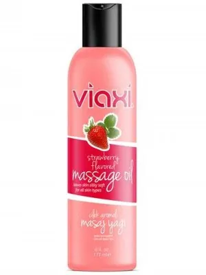 Viaxi Masaj Yağı Çilek Aromalı 177 ml.