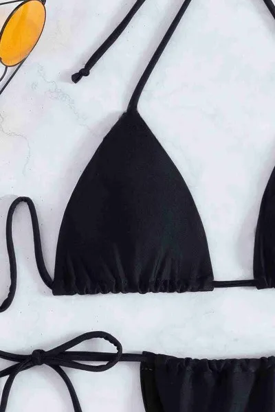 Angelsin Brezilya Model Bağlamalı Bikini üstü Siyah Angelsin Brezilya Model Bağlamalı Bikini üstü Siyah