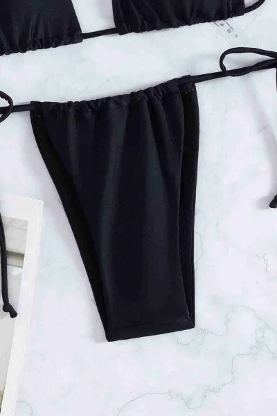 Angelsin Brezilya Model Bağlamalı Bikini üstü Siyah Angelsin Brezilya Model Bağlamalı Bikini üstü Siyah