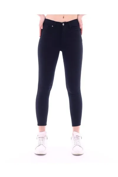 Kadın Siyah Slim Yüksek Bel Düz Kot Pantolon Kadın Siyah Slim Yüksek Bel Düz Kot Pantolon