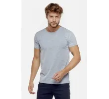 Erkek Gri Bisiklet Yaka Basic Body Düz Tişört Tshirt