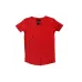 Erkek Nar çiçeği Bisiklet Yaka Düz Likralı Basic Tişört Tshirt