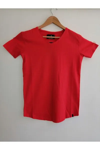 Erkek Nar çiçeği Bisiklet Yaka Düz Likralı Basic Tişört Tshirt Erkek Nar çiçeği Bisiklet Yaka Düz Likralı Basic Tişört Tshirt