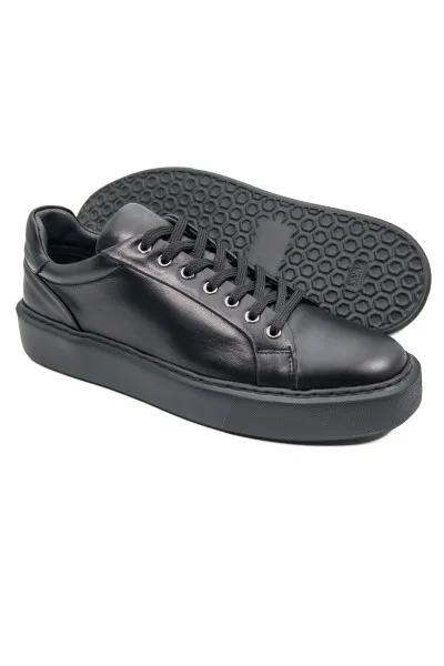 Breva Siyah Hakiki Deri Erkek Spor (sneaker) Ayakkabı TZC-BREVA-SD Breva Siyah Hakiki Deri Erkek Spor (sneaker) Ayakkabı-TZC-BREVA-SD