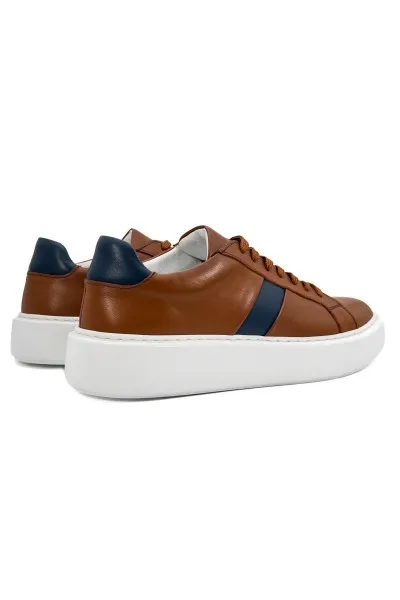 Fazer taba-lacivert hakiki deri erkek spor (sneaker) ayakkabı TZC-FAZER-TL Fazer taba-lacivert hakiki deri erkek spor (sneaker) ayakkabı-TZC-FAZER-TL