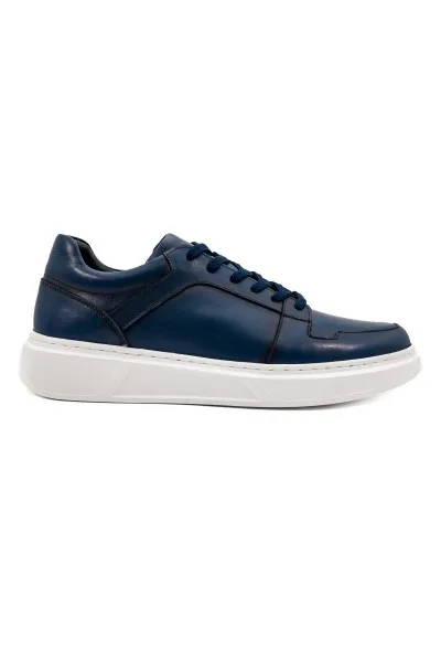 Stradale lacivert hakiki deri erkek spor (sneaker) ayakkabı TZC-STRADALE-LD Stradale lacivert hakiki deri erkek spor (sneaker) ayakkabı-TZC-STRADALE-LD