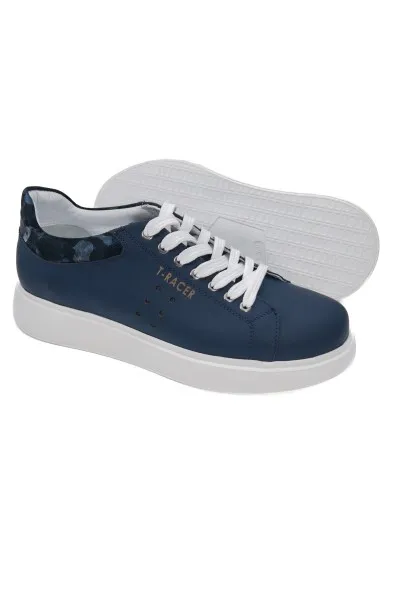 T-racer hakiki deri lacivert erkek sneaker TZC-TRACER-LD T-racer hakiki deri lacivert erkek sneaker-TZC-TRACER-LD
