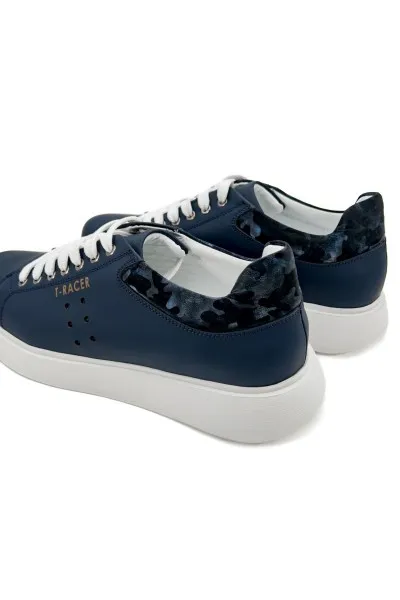 T-racer hakiki deri lacivert erkek sneaker TZC-TRACER-LD T-racer hakiki deri lacivert erkek sneaker-TZC-TRACER-LD