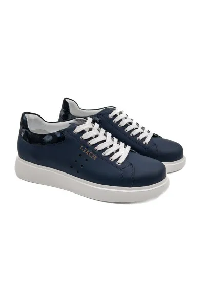 T-racer hakiki deri lacivert erkek sneaker TZC-TRACER-LD T-racer hakiki deri lacivert erkek sneaker-TZC-TRACER-LD