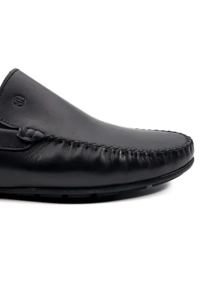 Yalı siyah hakiki deri erkek loafer ayakkabı TZC-YALI-SD Yalı siyah hakiki deri erkek loafer ayakkabı-TZC-YALI-SD