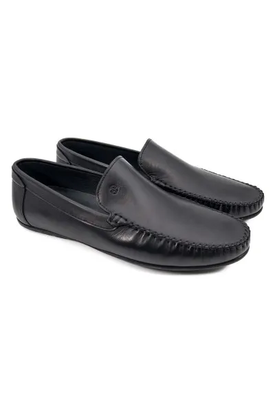 Yalı siyah hakiki deri erkek loafer ayakkabı TZC-YALI-SD Yalı siyah hakiki deri erkek loafer ayakkabı-TZC-YALI-SD